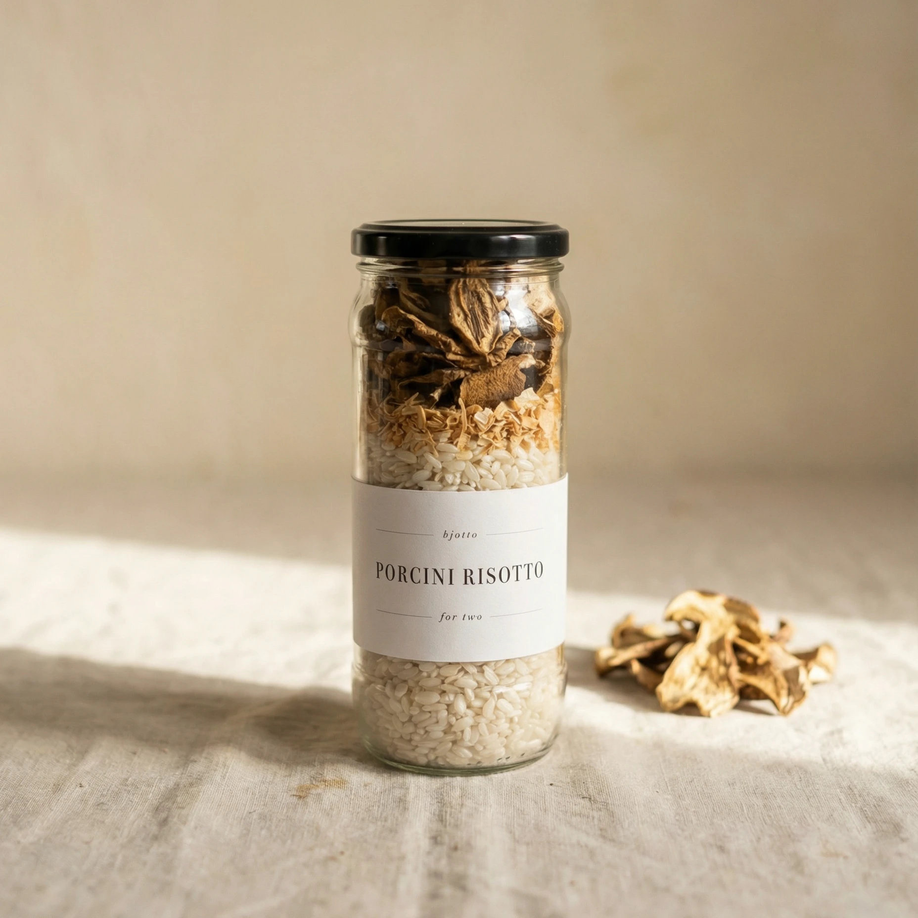 Bjotto jar showing layered ingredients