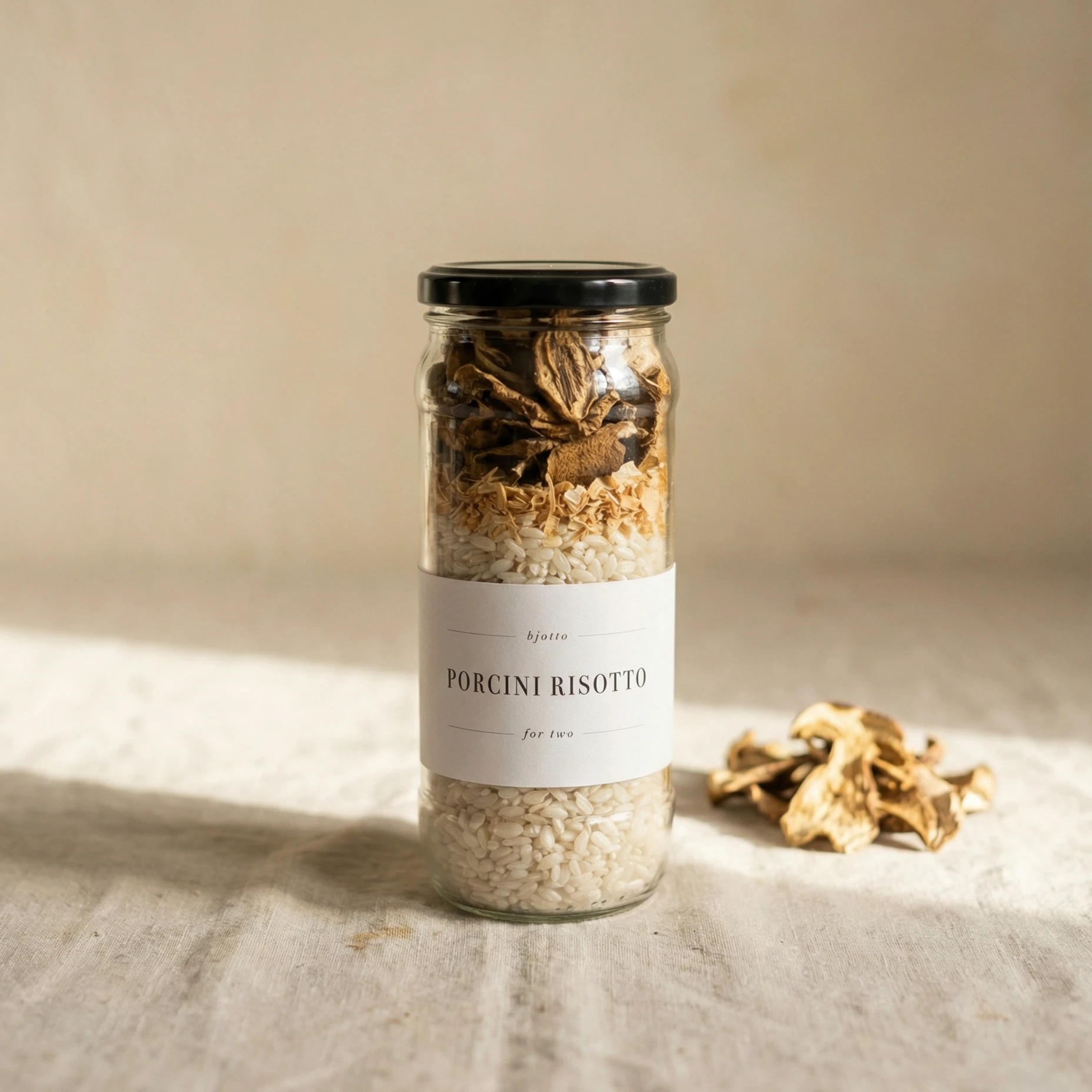 Bjotto jar showing layered ingredients